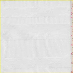 1 1/4 YD PC-White Shadow Stripe Sweater Knit Fabric