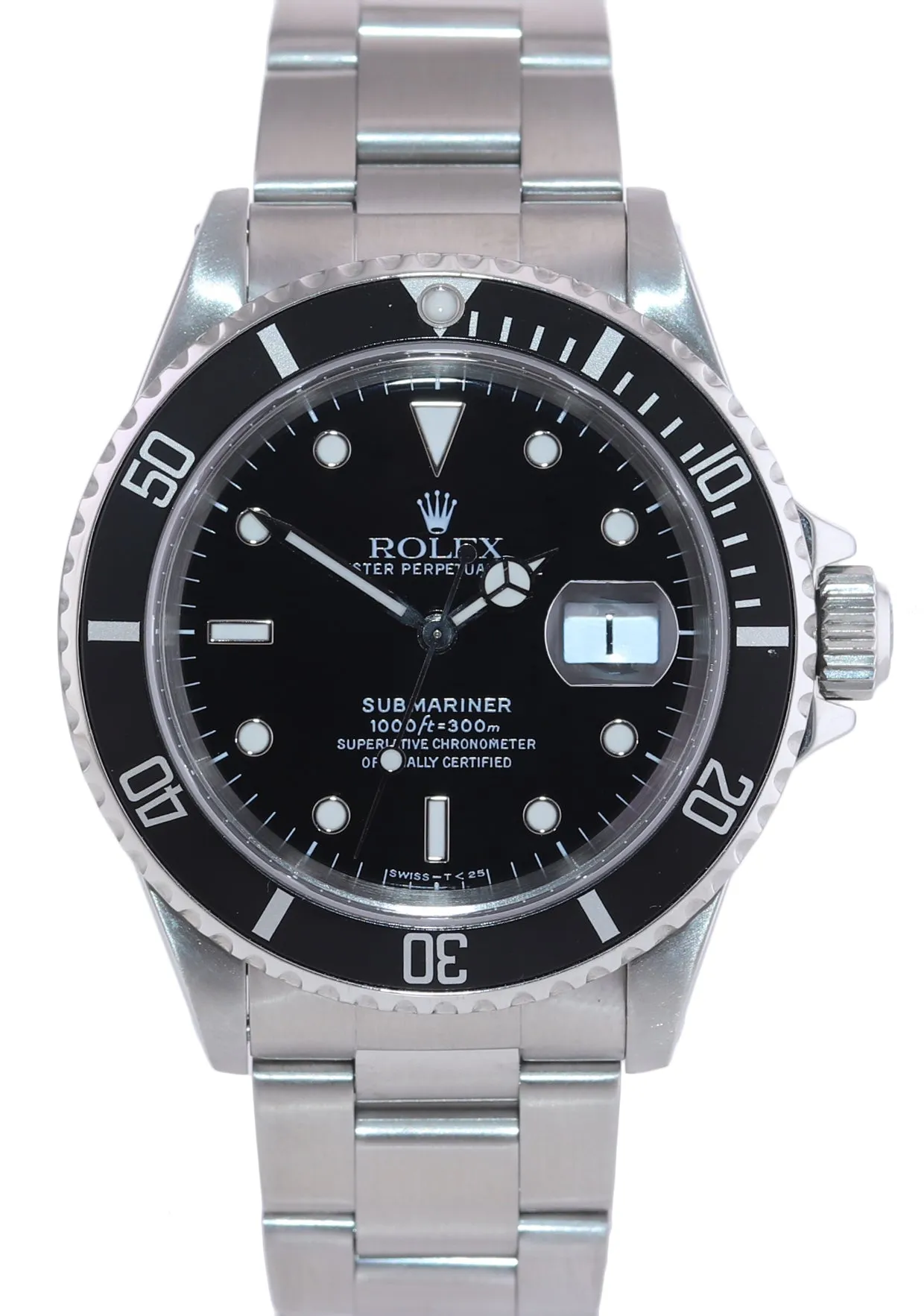 1995 Rolex Submariner Date 16610 Steel Black Watch Box