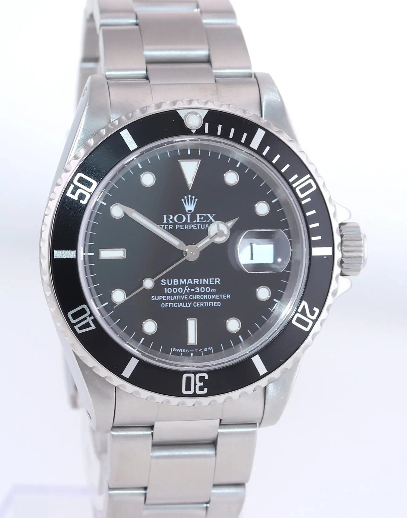 1995 Rolex Submariner Date 16610 Steel Black Watch Box