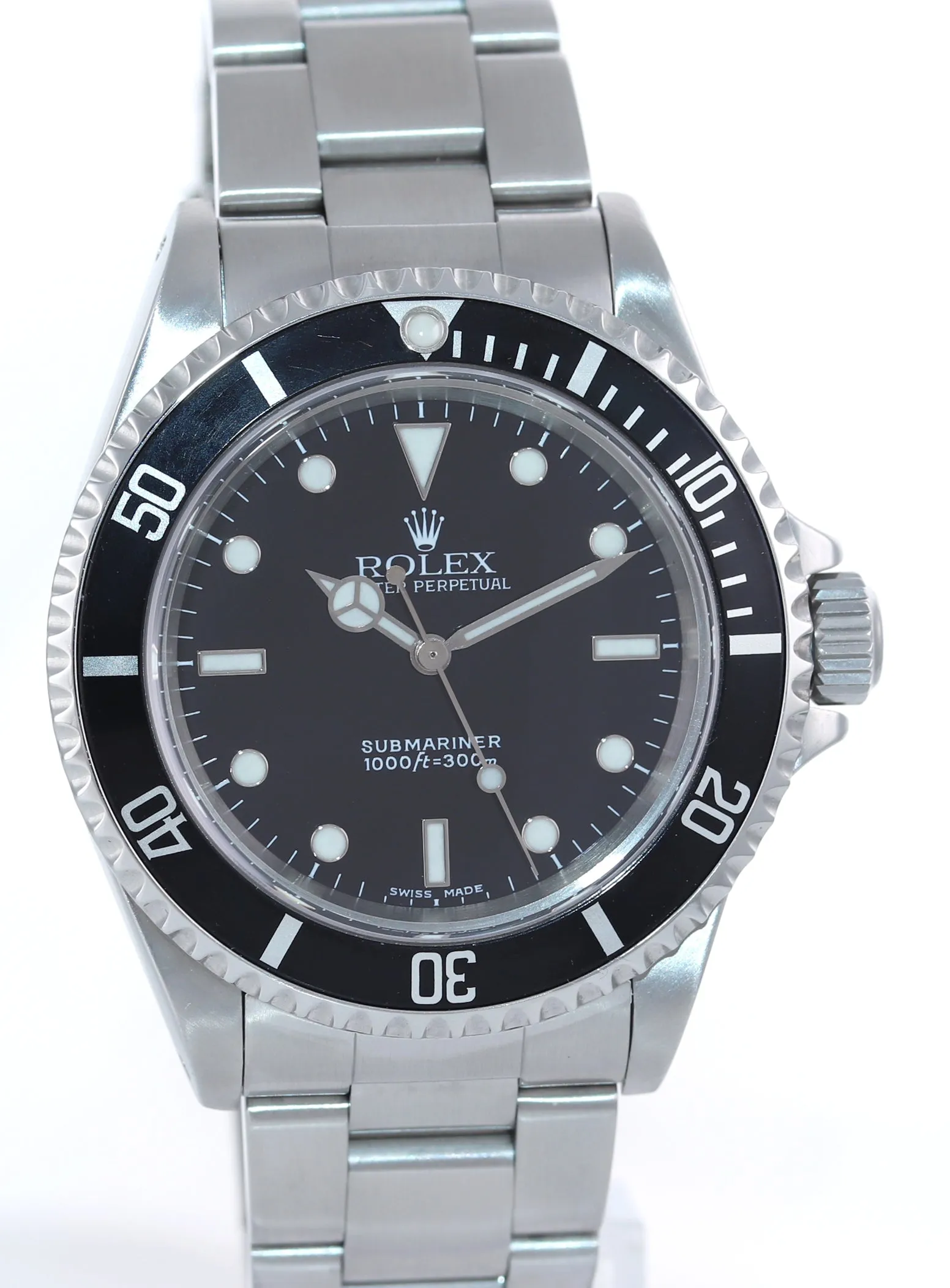 2002 Rolex Submariner No-Date 14060m Steel Black Dial Dive 40mm Watch Box