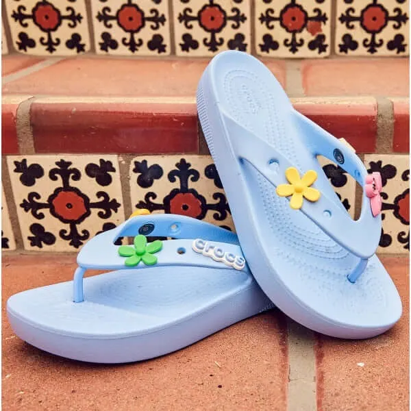 207714-5Q6 CLASSIC PLATFORM Ladies Flip-Flops Moon Jelly