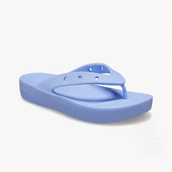 207714-5Q6 CLASSIC PLATFORM Ladies Flip-Flops Moon Jelly