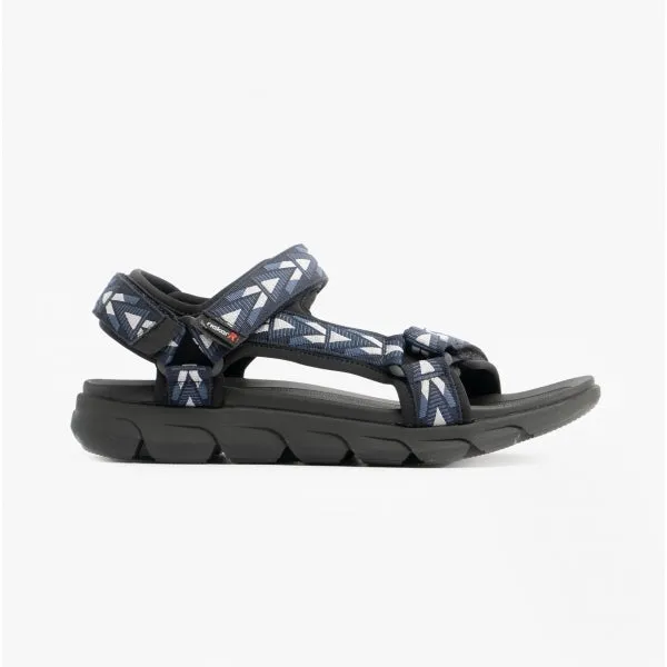 20802-14 Mens Touch Fasten Sandals Blue/Black