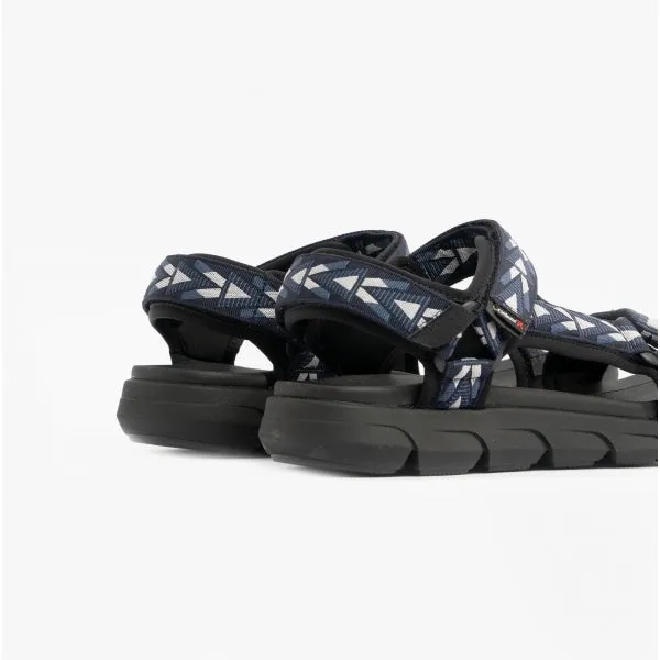 20802-14 Mens Touch Fasten Sandals Blue/Black