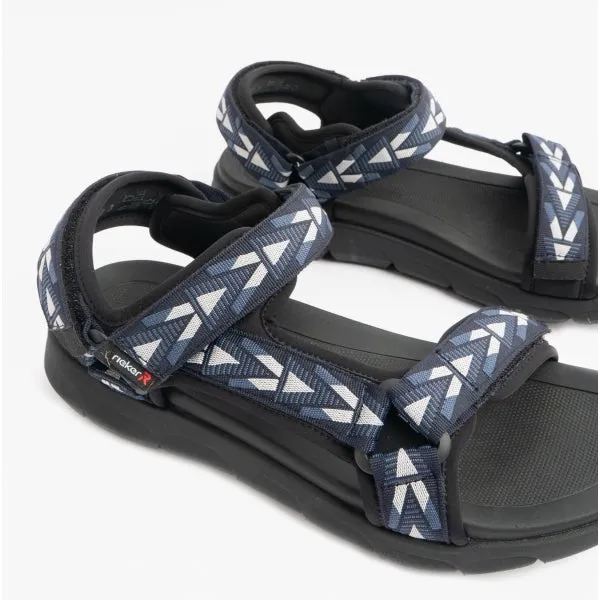 20802-14 Mens Touch Fasten Sandals Blue/Black