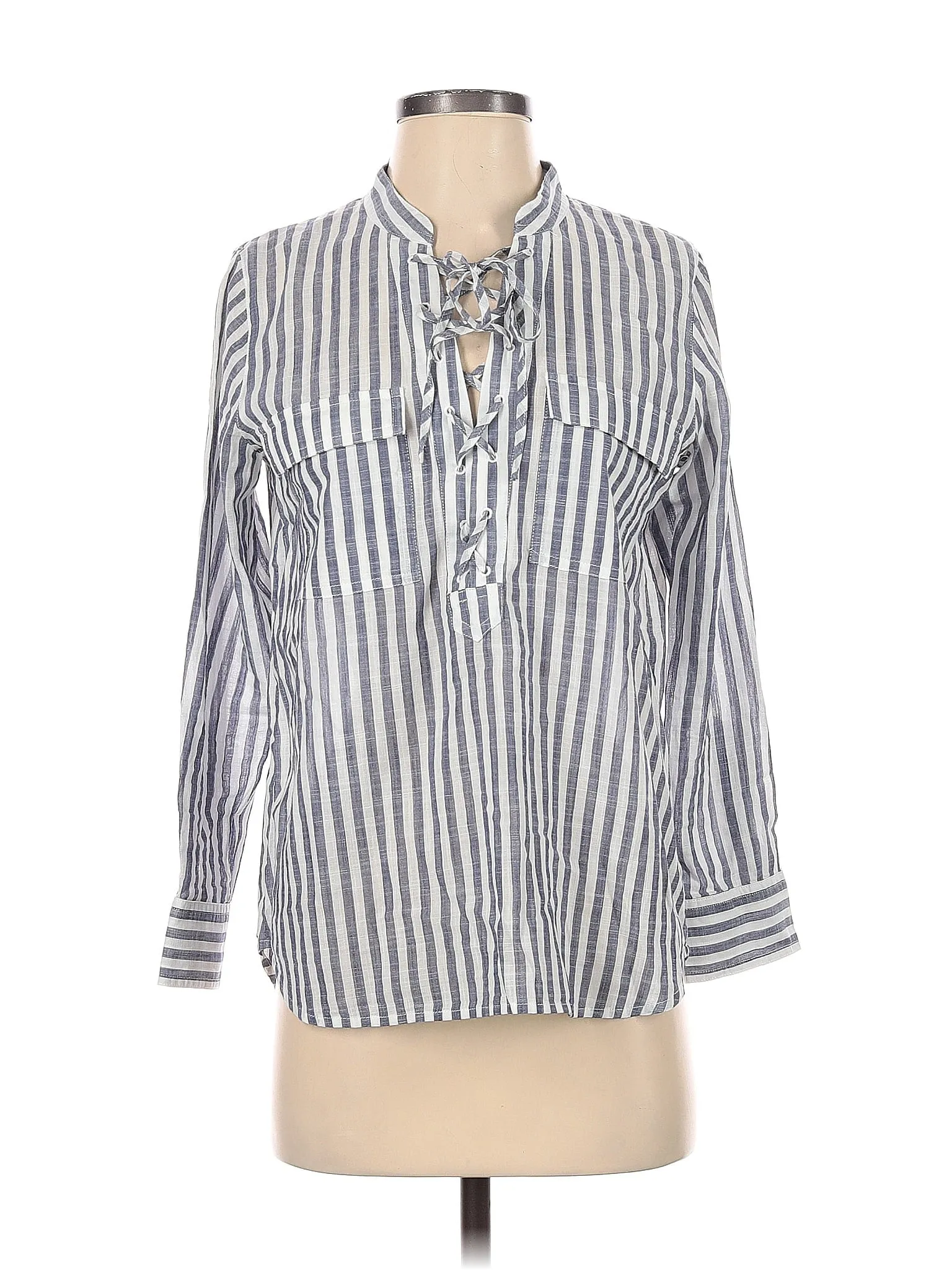 3/4 Sleeve Button-Down Shirt