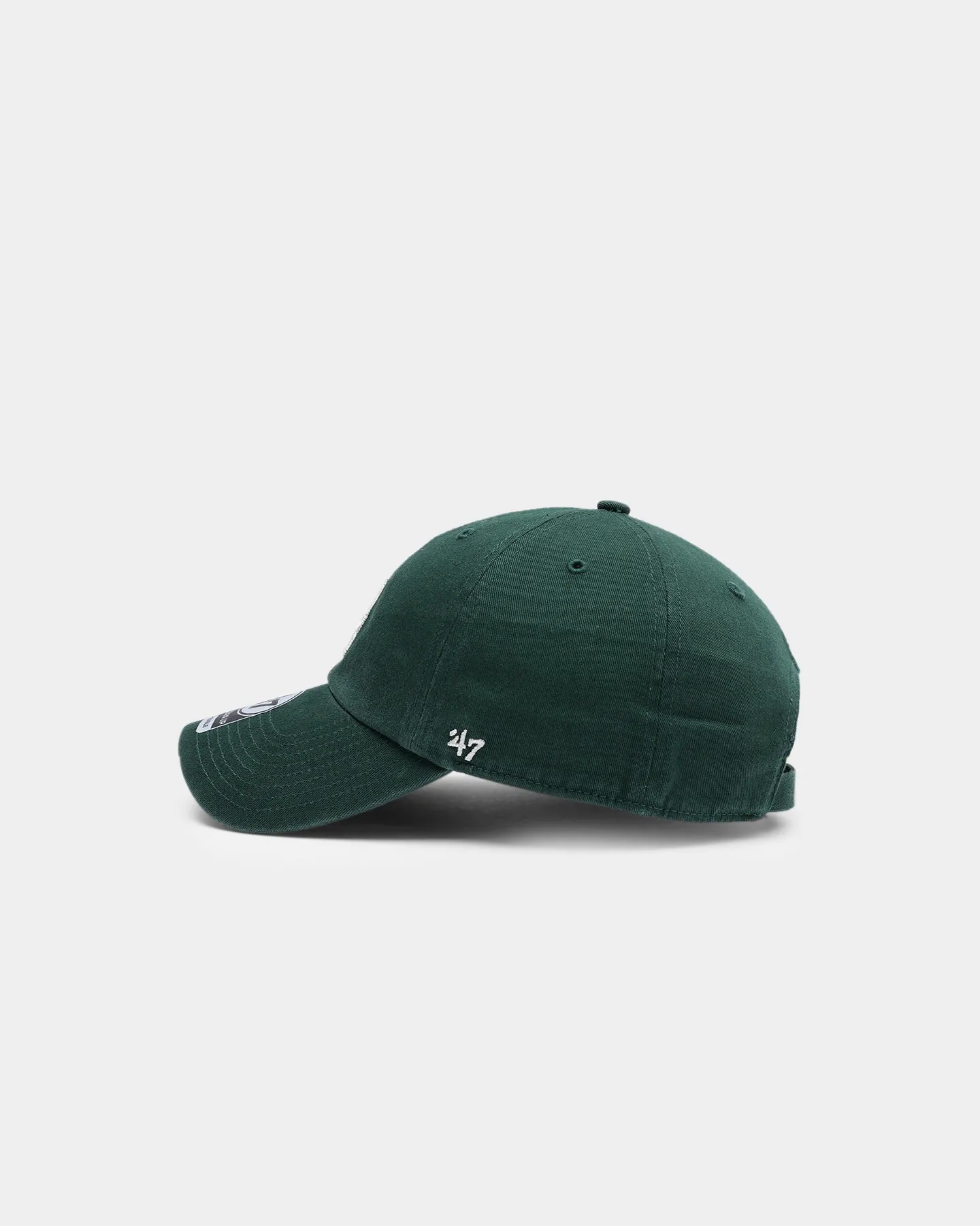 47 Brand Los Angeles Dodgers Clean Up Strapback Dark Green/Natural