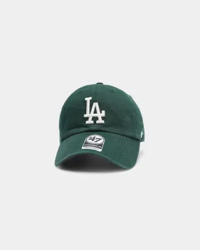 47 Brand Los Angeles Dodgers Clean Up Strapback Dark Green/Natural