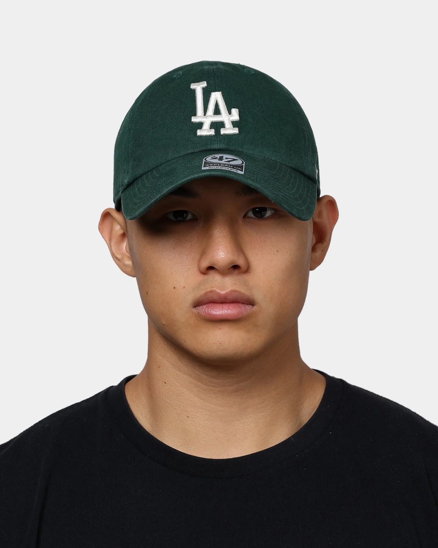 47 Brand Los Angeles Dodgers Clean Up Strapback Dark Green/Natural