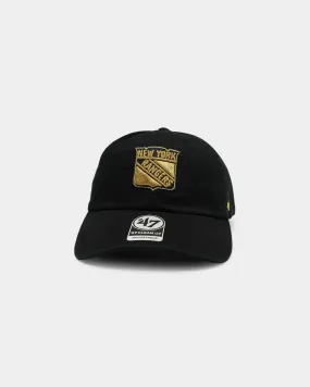 47 Brand New York Ranger Clean Up Strapback Black/Gold