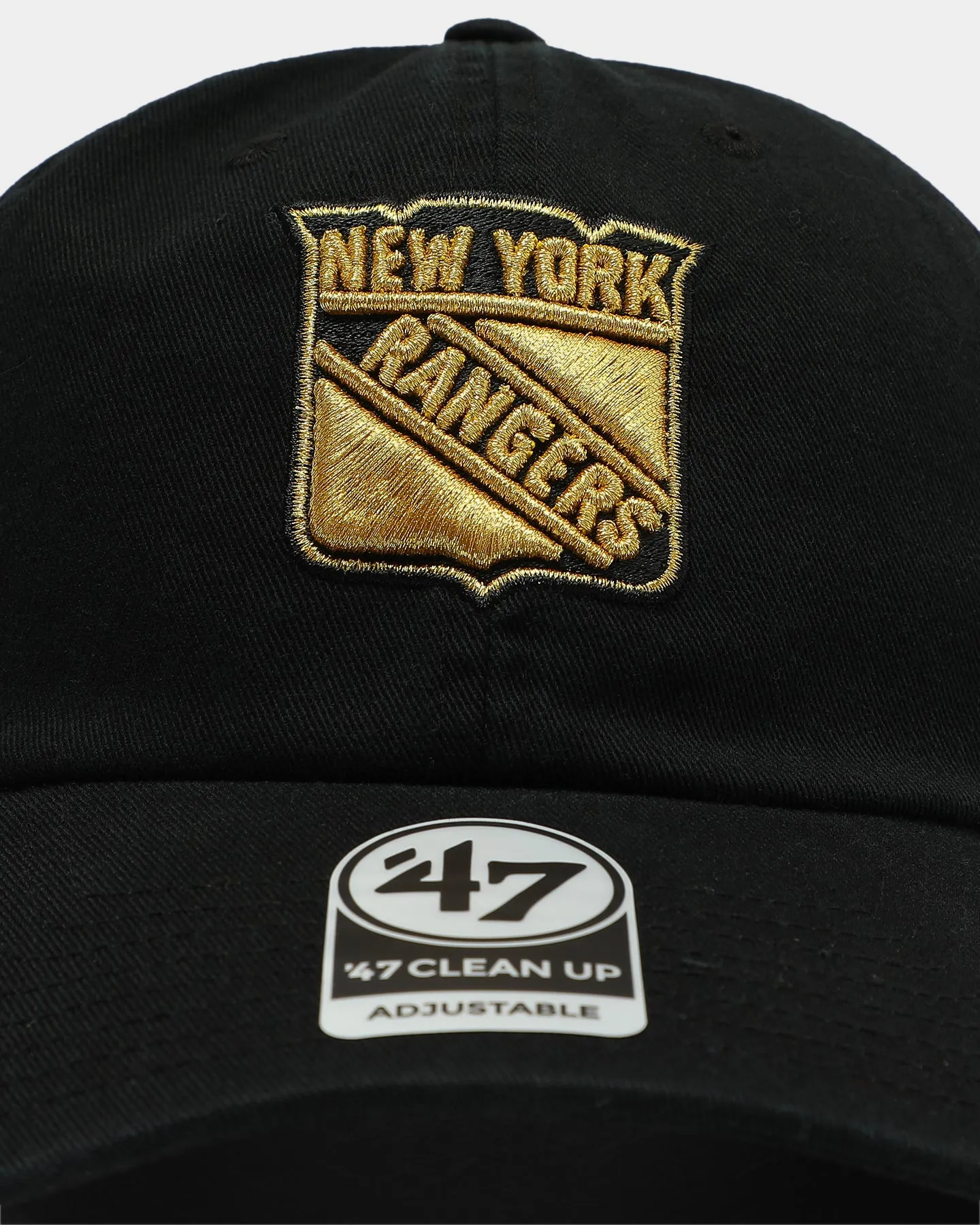 47 Brand New York Ranger Clean Up Strapback Black/Gold