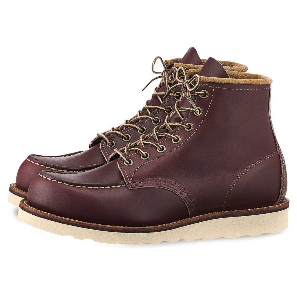 6 Moc Leather Men's Ankle Moc Toe Boots