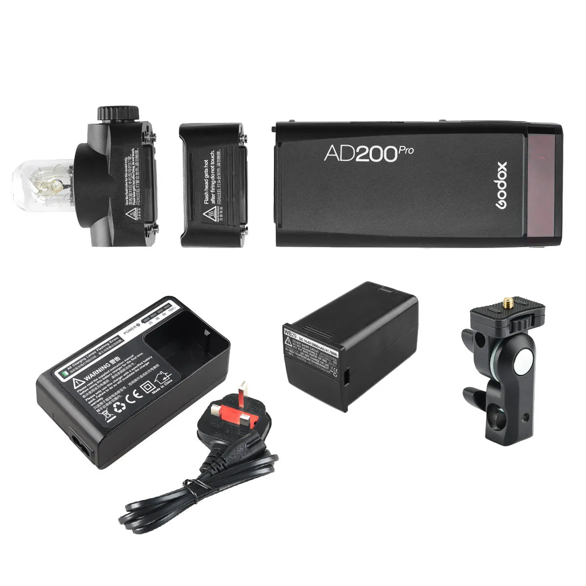 AD200PRO Ultra-Compact and Portable Flash with Bowens S-Type Smart Bracket