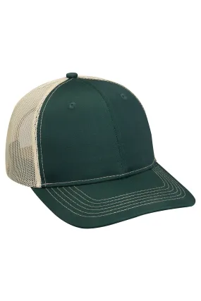 Adams Mens Eclipse Adjustable Hat - Forest Green/Khaki