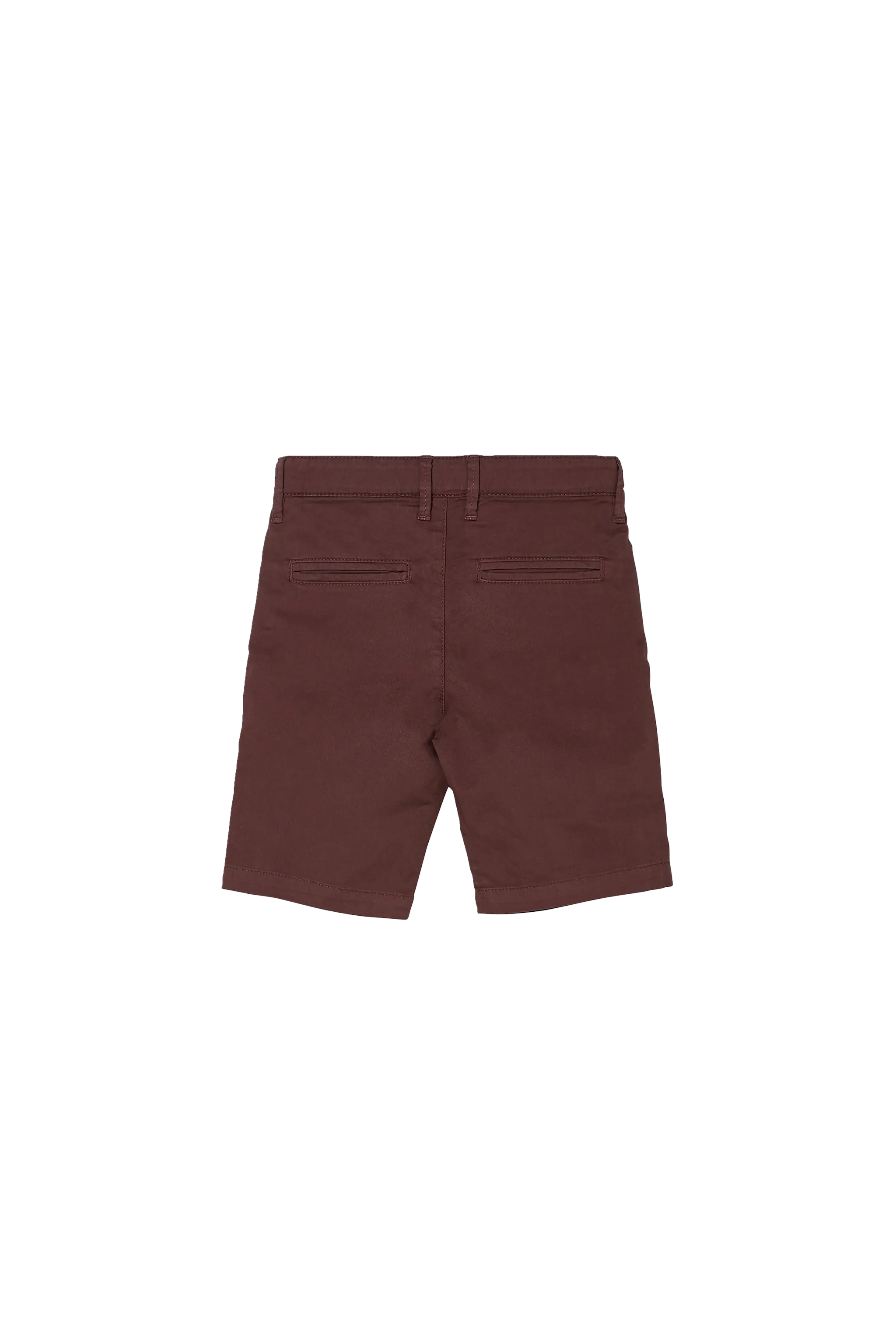 ALLEN Dark Plum - Chino Fit Bermuda Shorts