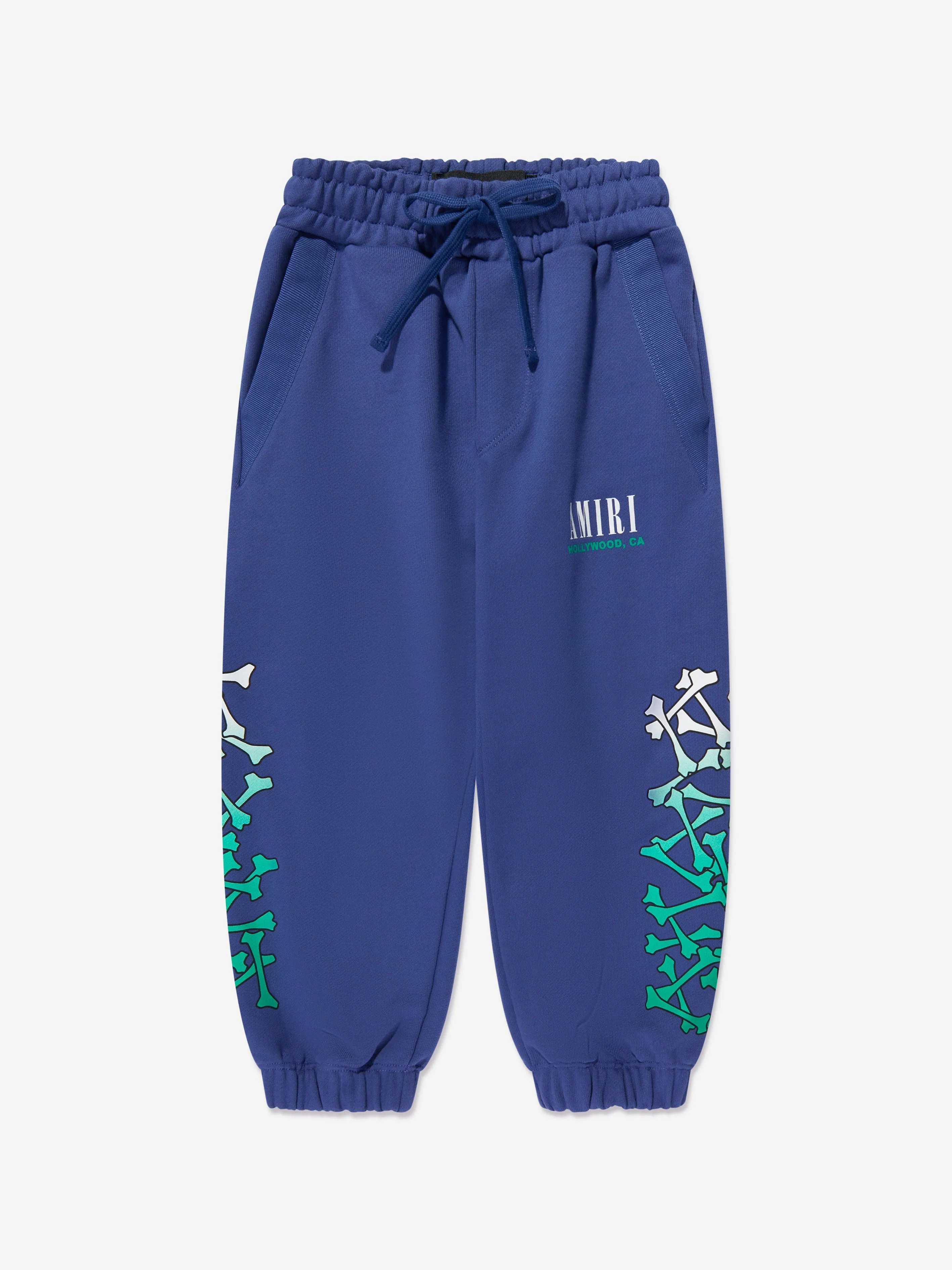 Amiri Kids Bones Joggers in Blue