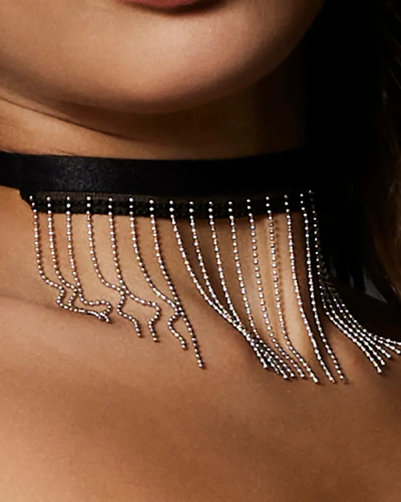 Antoinette Choker Black/Silver