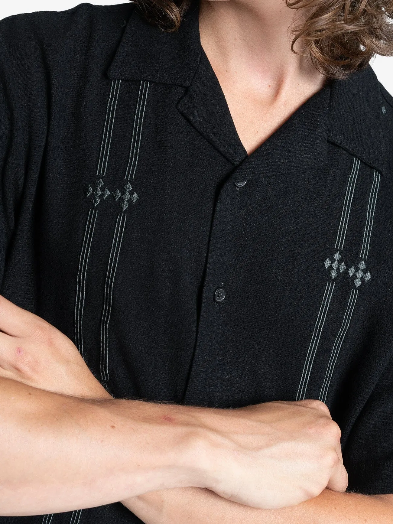 Arch Bowling Shirt - Black