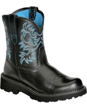 Ariat Womens Fatbaby Black Cowgirl Boots