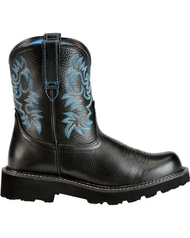 Ariat Womens Fatbaby Black Cowgirl Boots