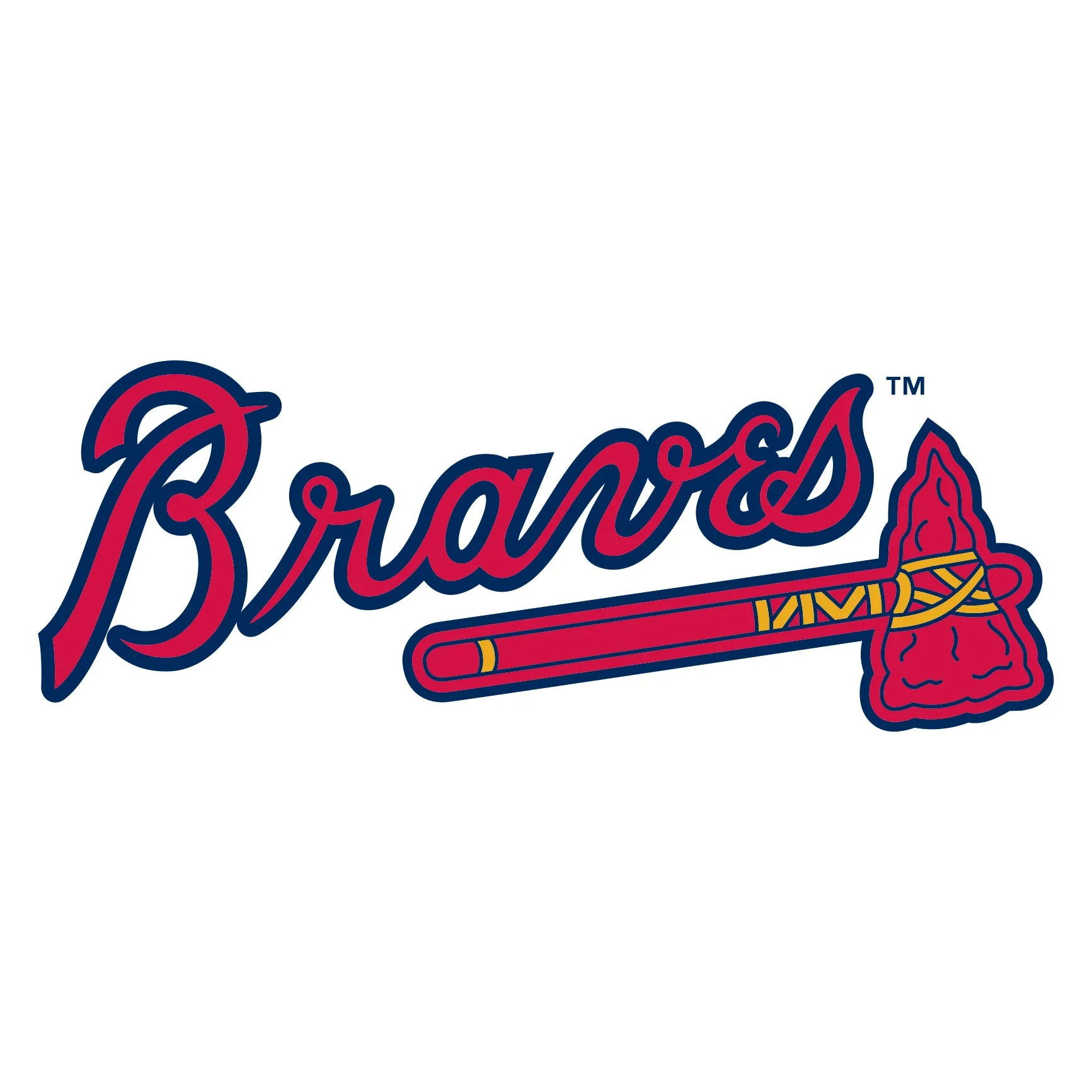 Atlanta Braves: Logo Foam Core Cutout - Officially Licensed MLB Big Head