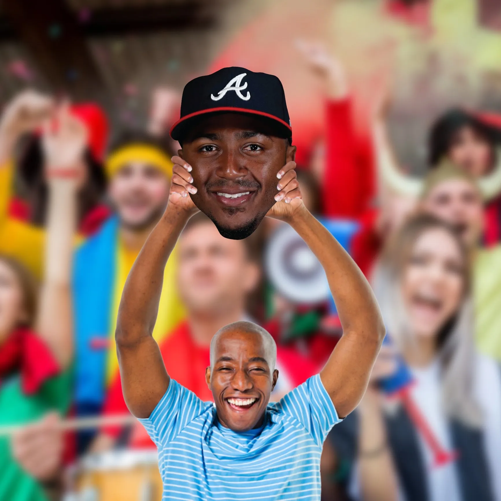 Atlanta Braves: Ozzie Albies Foam Core Cutout - Officially Licensed MLB Big Head