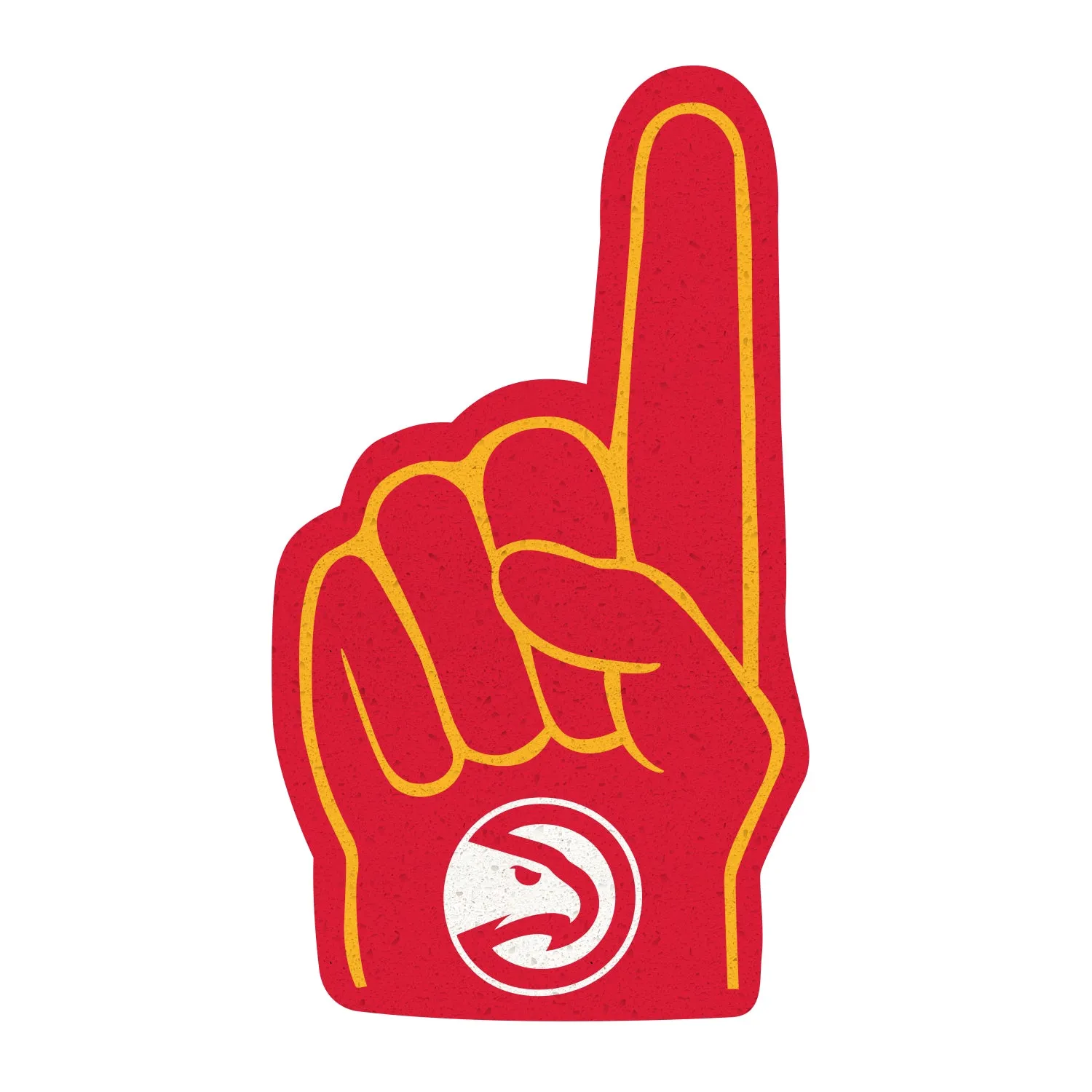 Atlanta Hawks: Foamcore Foam Finger Foam Core Cutout - Officially Licensed NBA Big Head