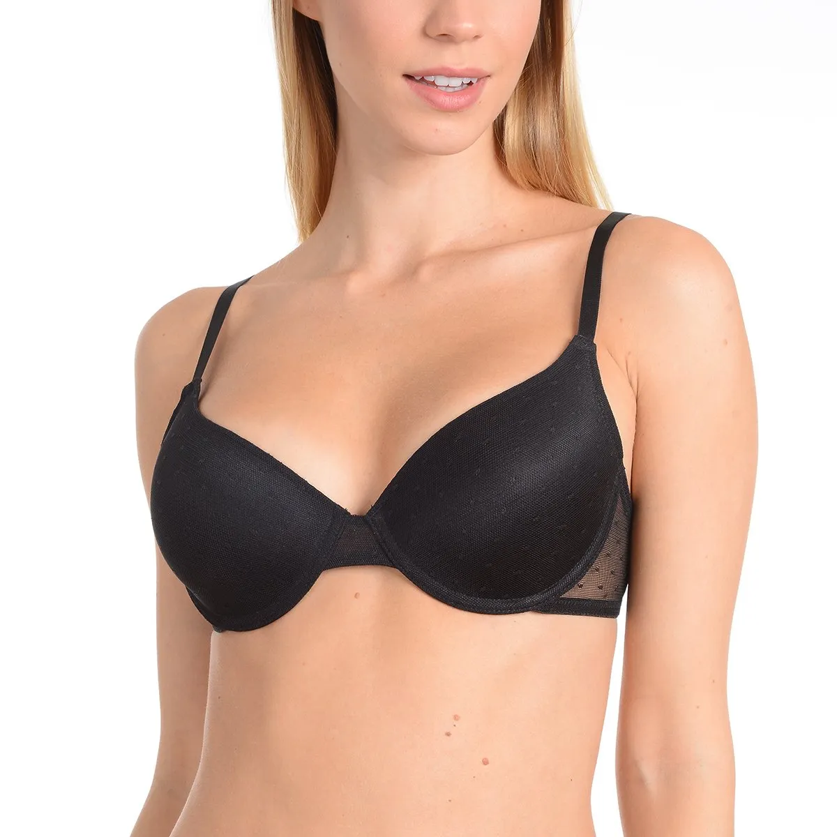 BCBGeneration Women's Satin And Lace Demi Bra 2-Pack