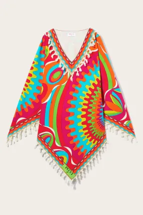 Bersaglio-Print Tassel-Trim Kaftan