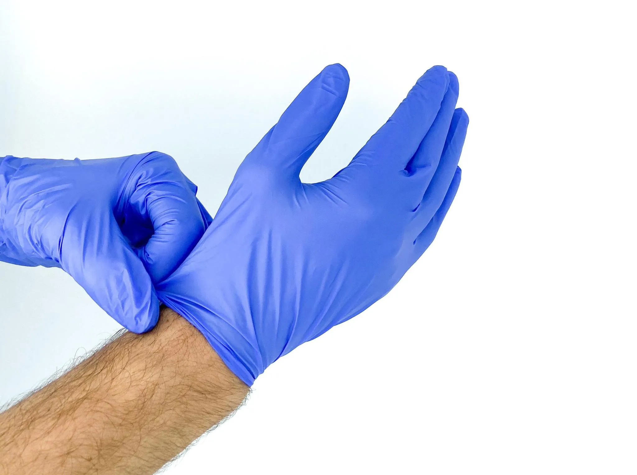 Blue Nitrile Gloves, Exam Grade Powder Free, Latex Free Gloves (3.5 Mil)