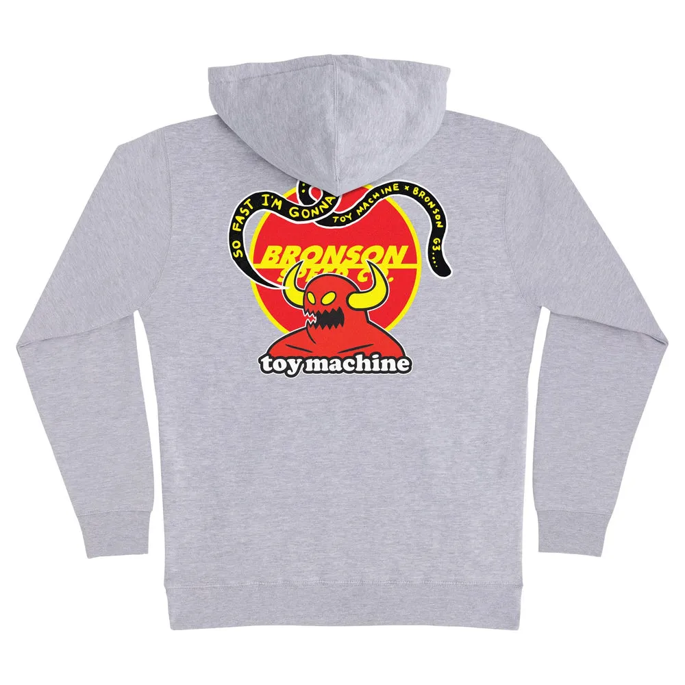 Bronson x Toy Machine Pullover Hoodie - Grey