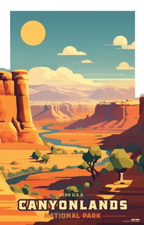 Canyonlands National Park Illustration