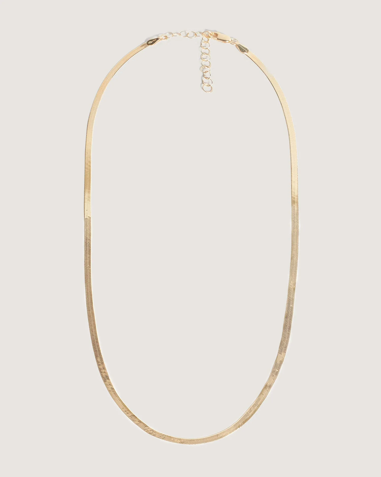 Carter Herringbone Chain Necklace