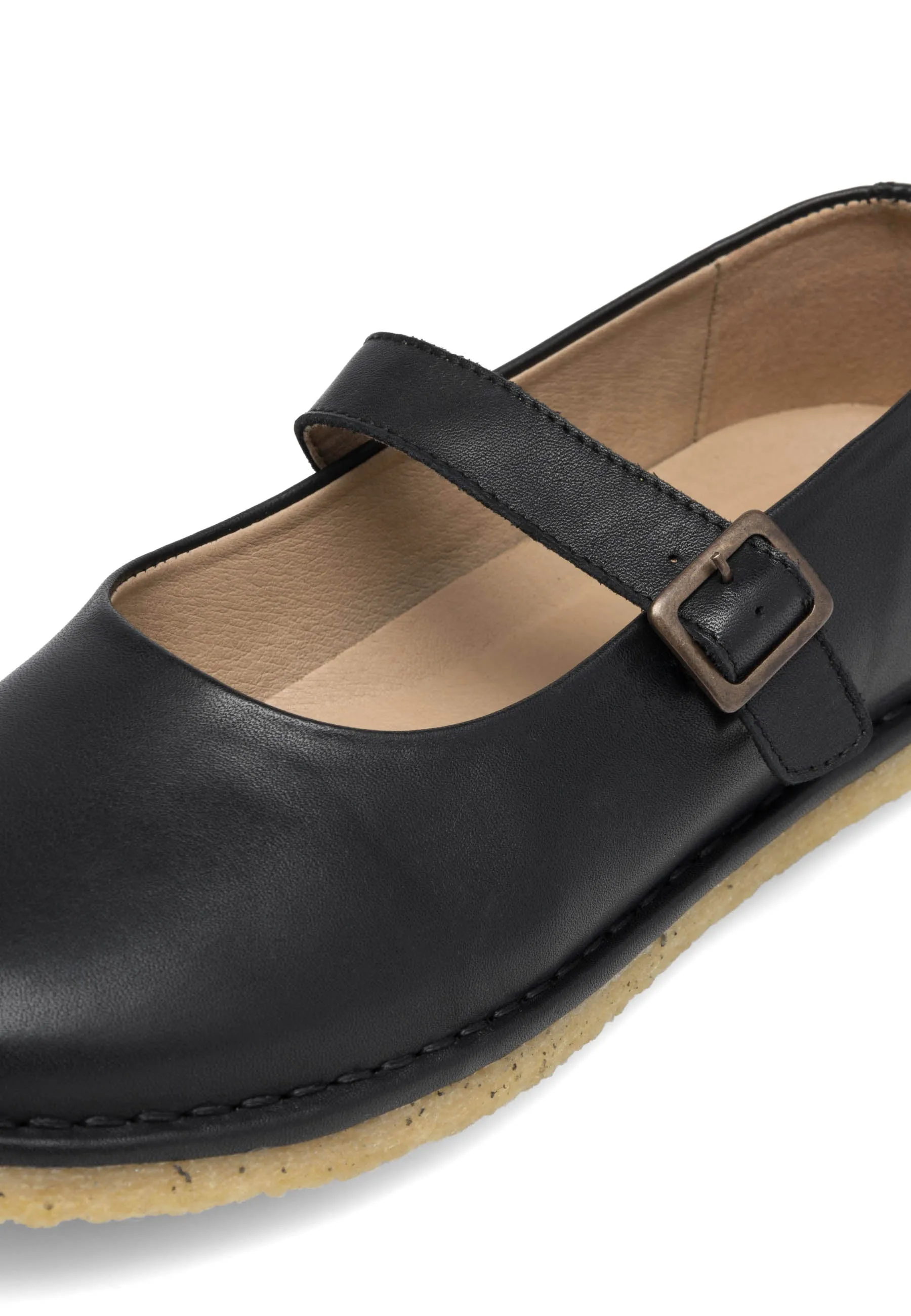 Casdora Black Mary Jane Loafers