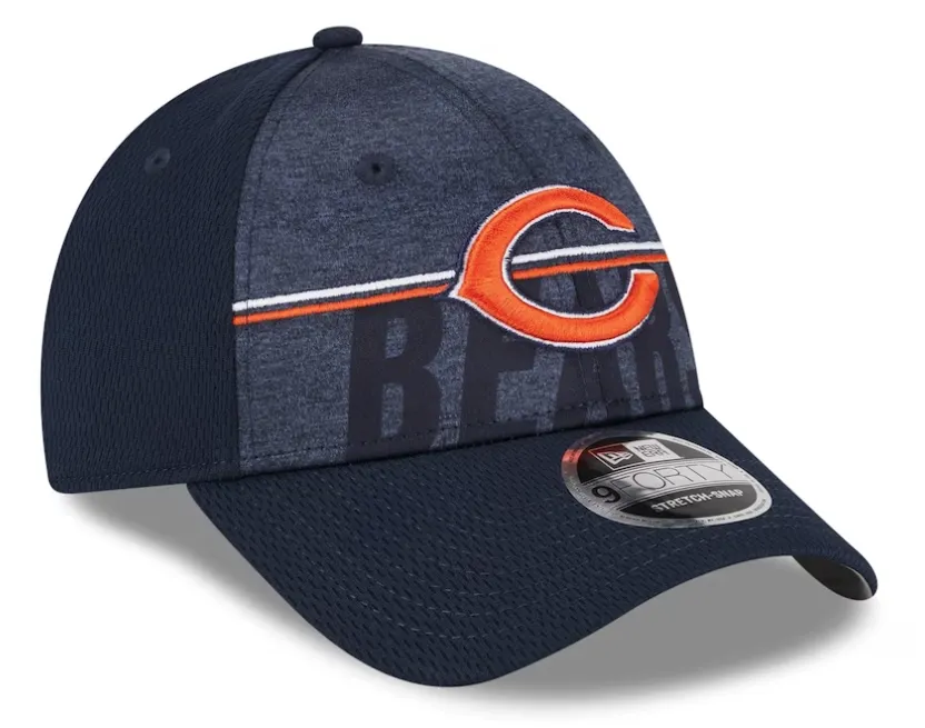 Chicago Bears New Era 2023 NFL Training Camp Primary Logo 9FORTY Adjustable Hat - Navy