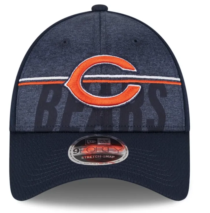 Chicago Bears New Era 2023 NFL Training Camp Primary Logo 9FORTY Adjustable Hat - Navy