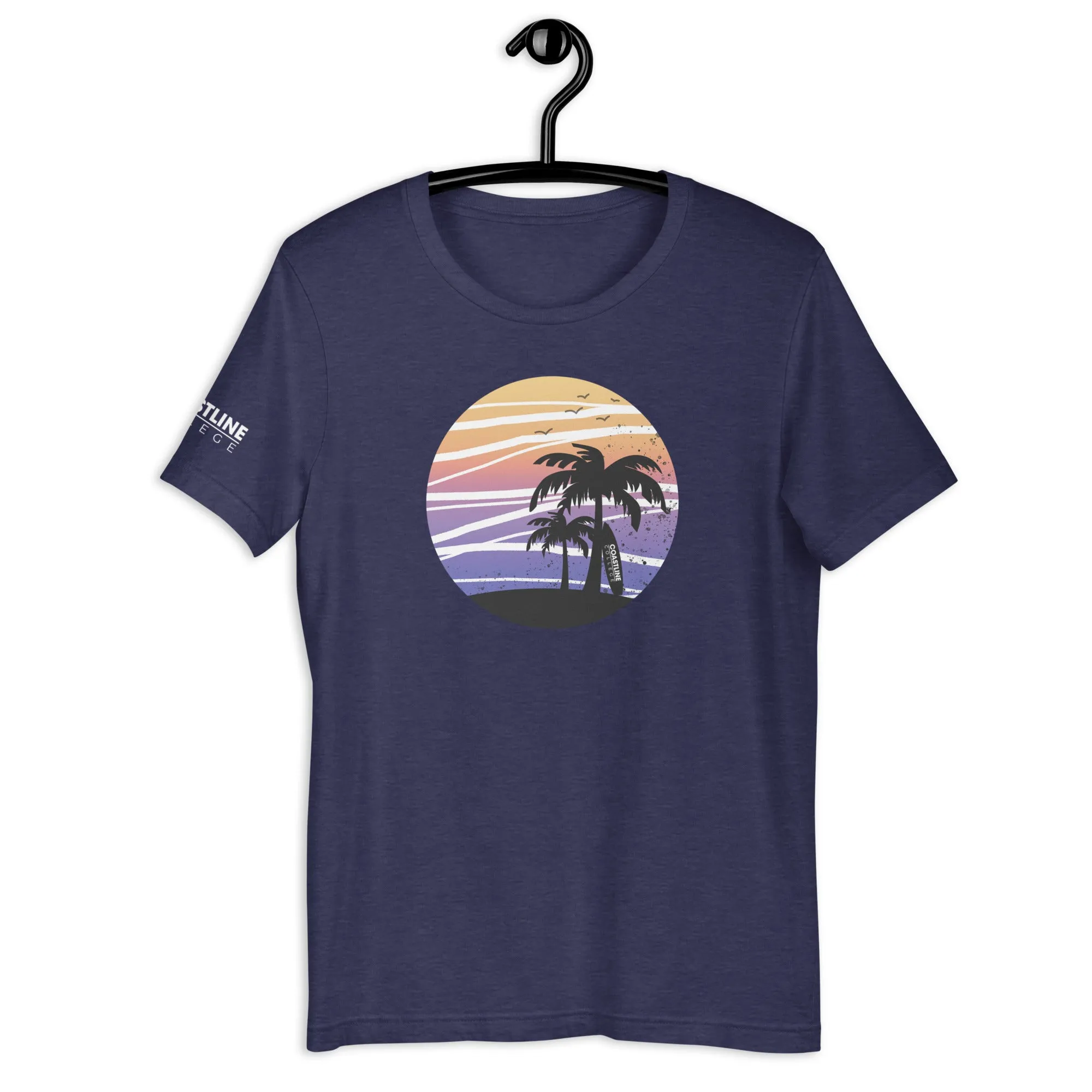 Coastline Summertime Sunset Unisex T-Shirt (Dark Colors)