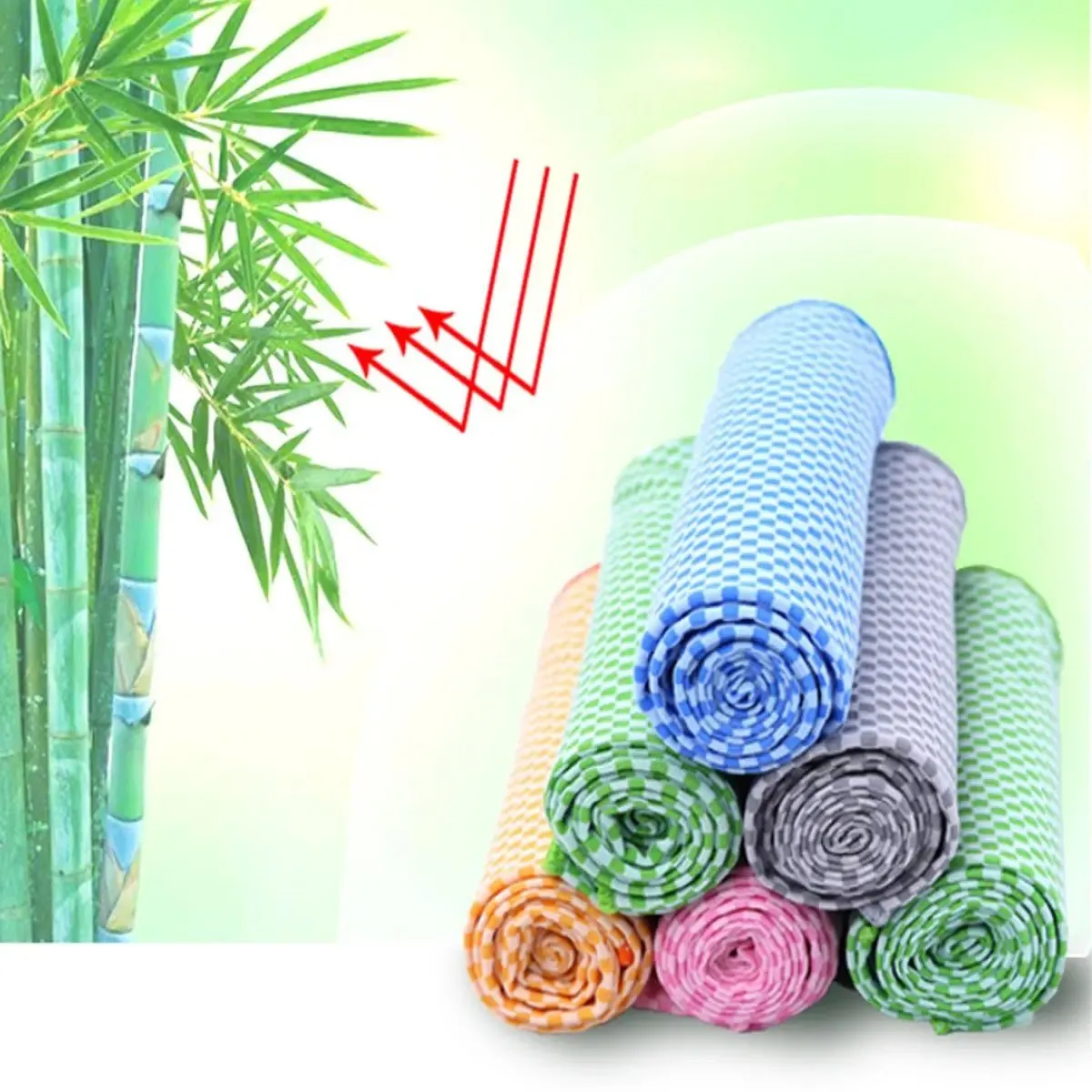 Cooling Towel in a Bottle - Super Cool Bamboo - 2 Pack