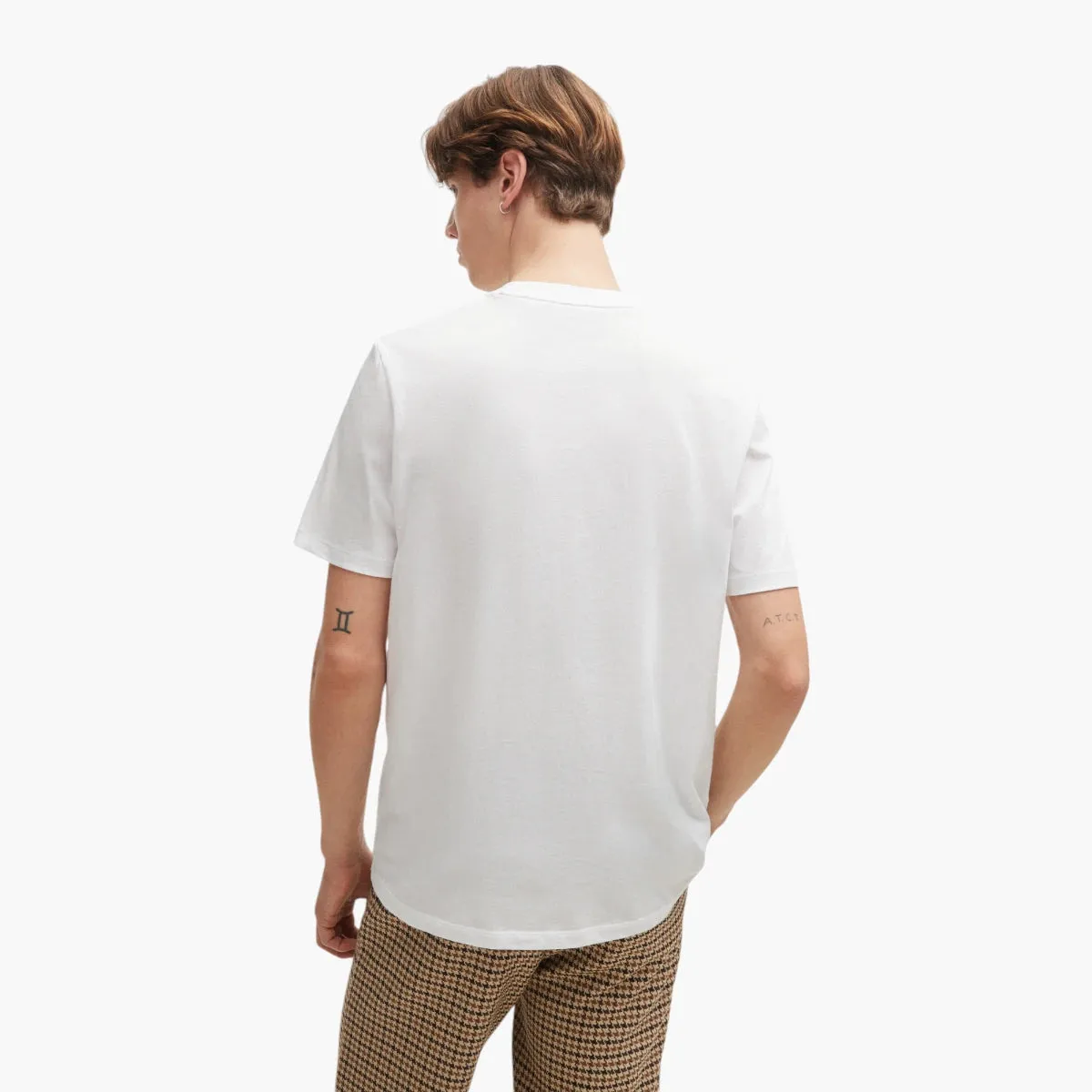 Cotton-Jersey Regular-Fit T-Shirt With Houndstooth Logo