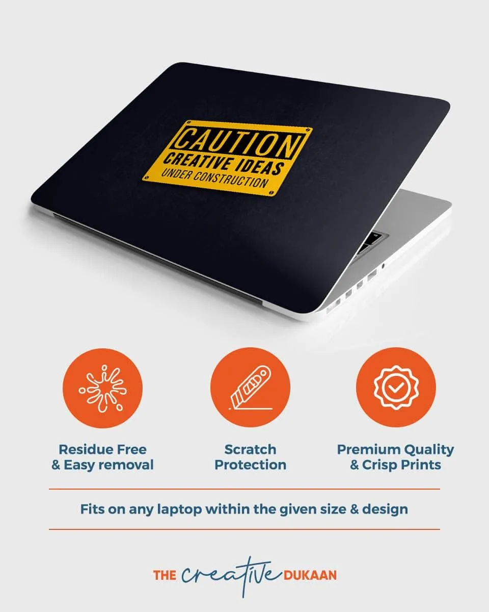 Creative Ideas Cool Laptop Skin With Unique Text