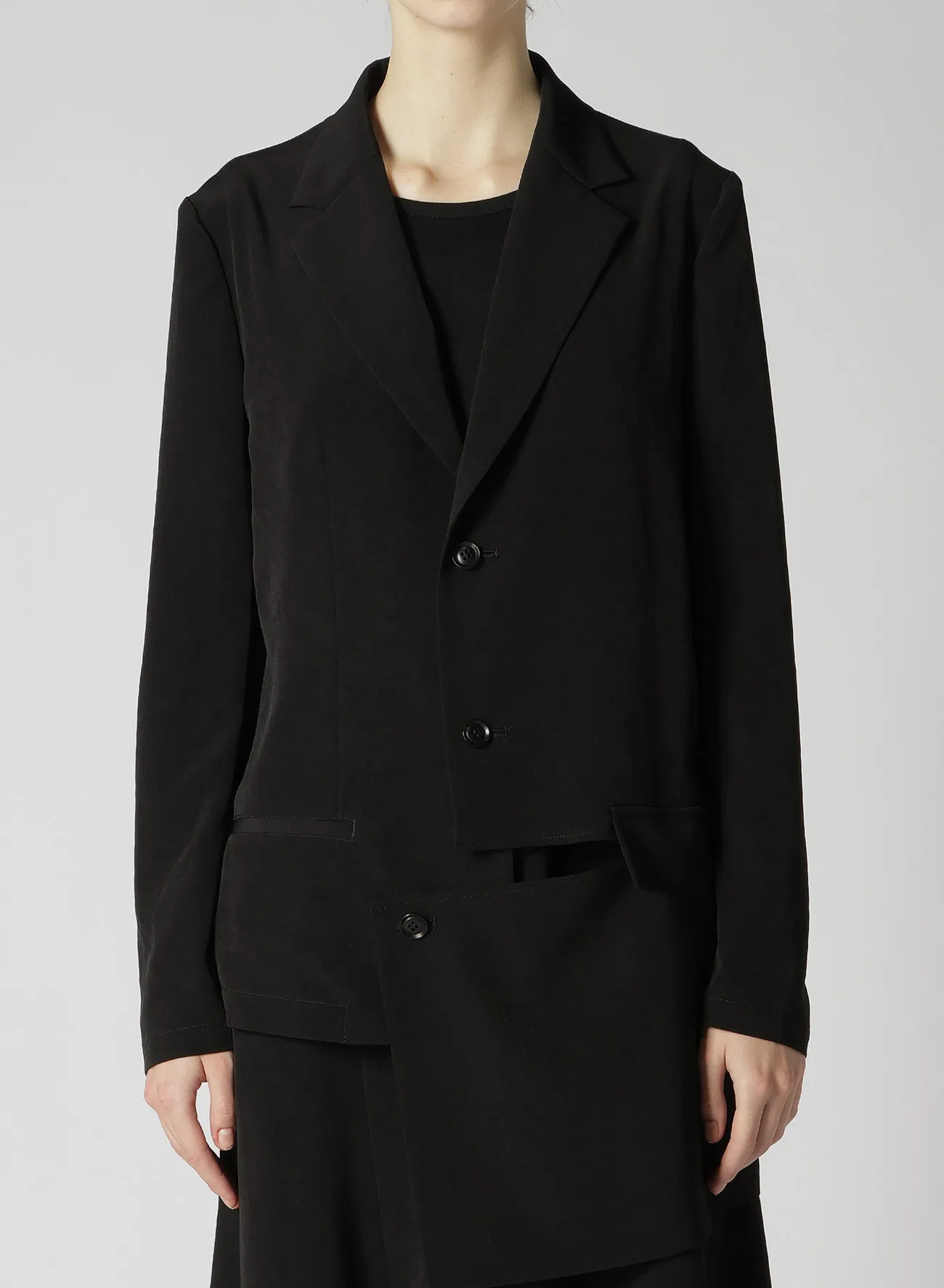 CREPE de CHINE ASYMMETRIC JACKET