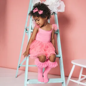 Cruisin' Pink Tulle Smocked Dress