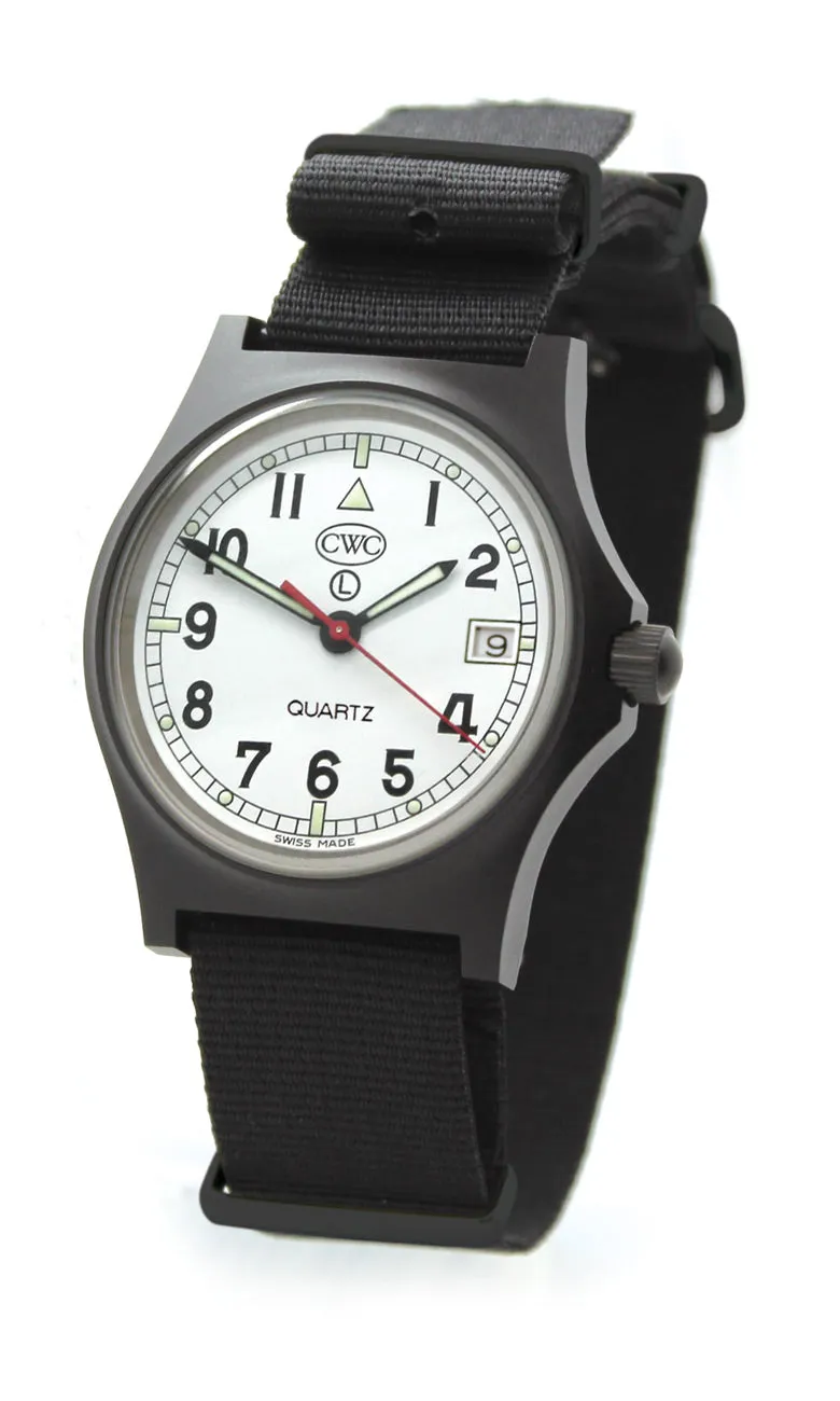 CWC GS Sapphire Subhunter Watch, Black Case with White Dial