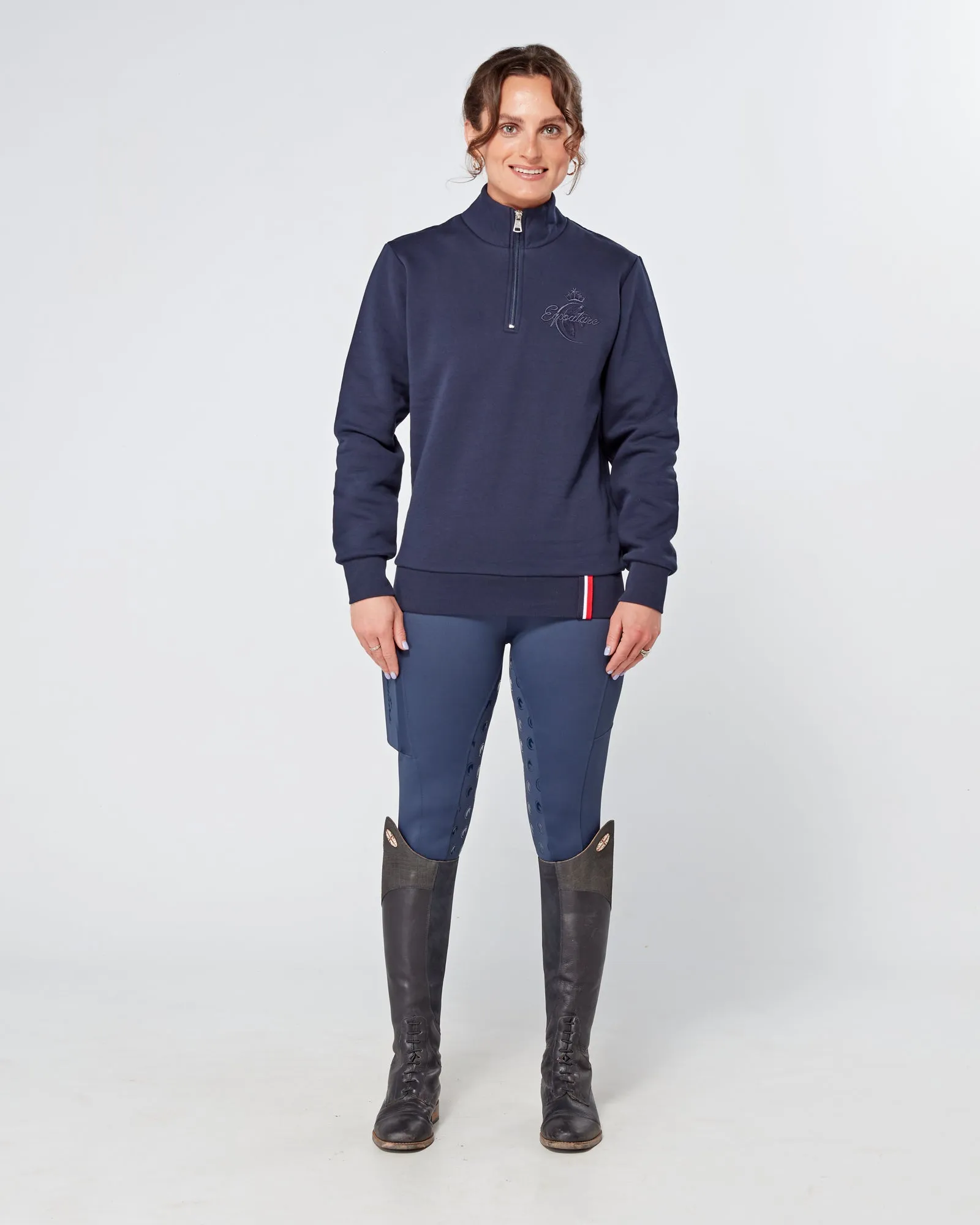 Deluxe 1/4 Zip Sweatshirt - NAVY