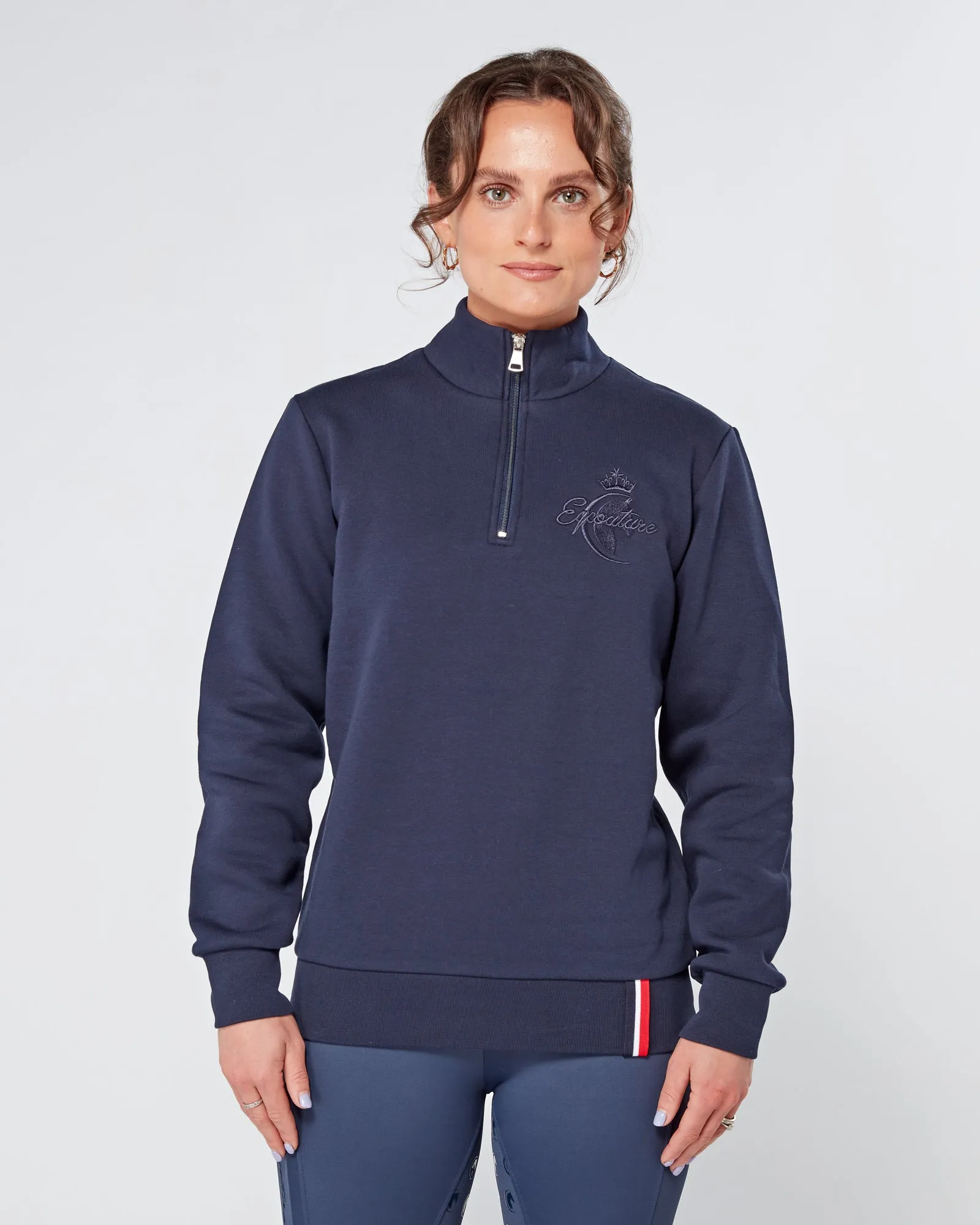 Deluxe 1/4 Zip Sweatshirt - NAVY