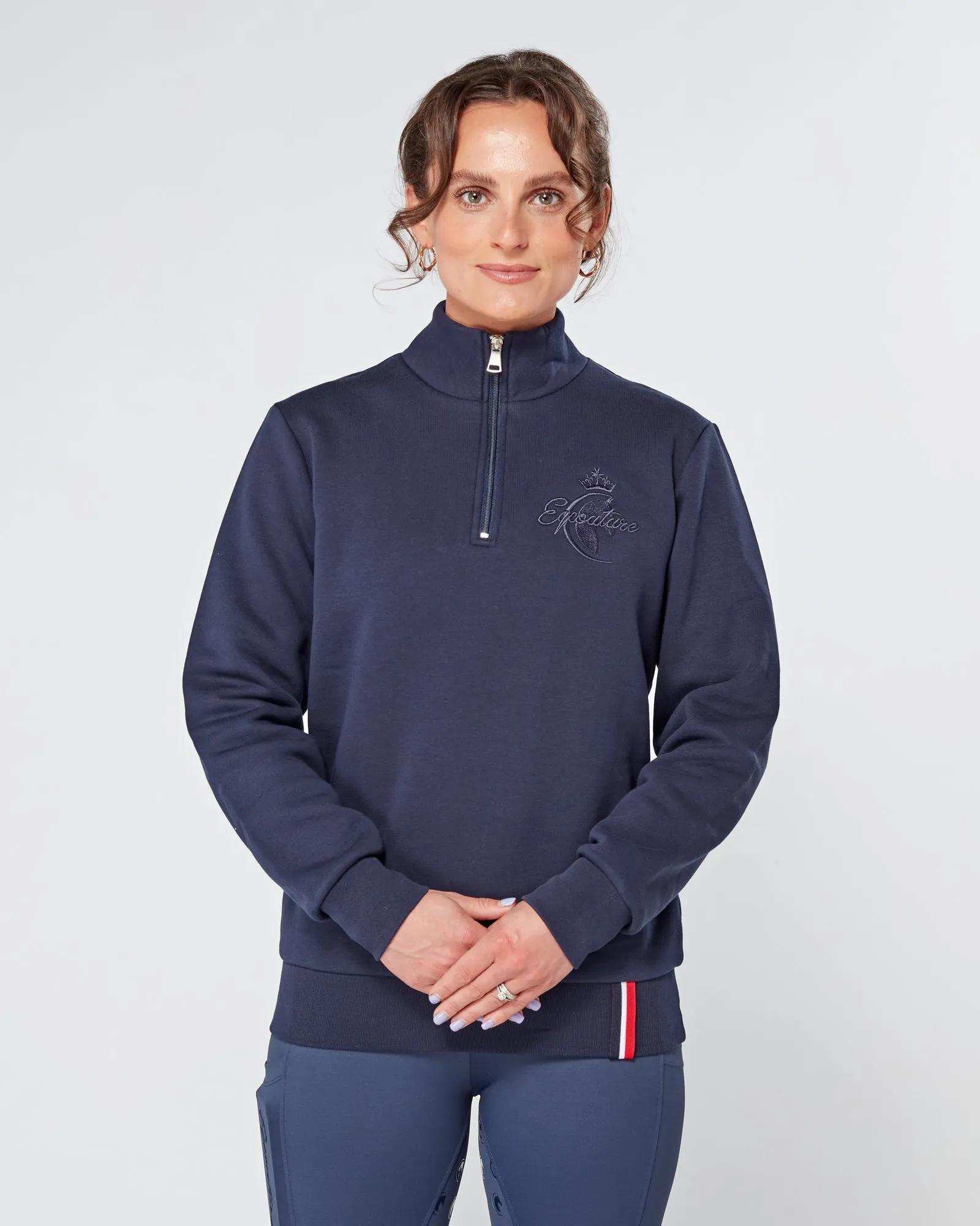 Deluxe 1/4 Zip Sweatshirt - NAVY