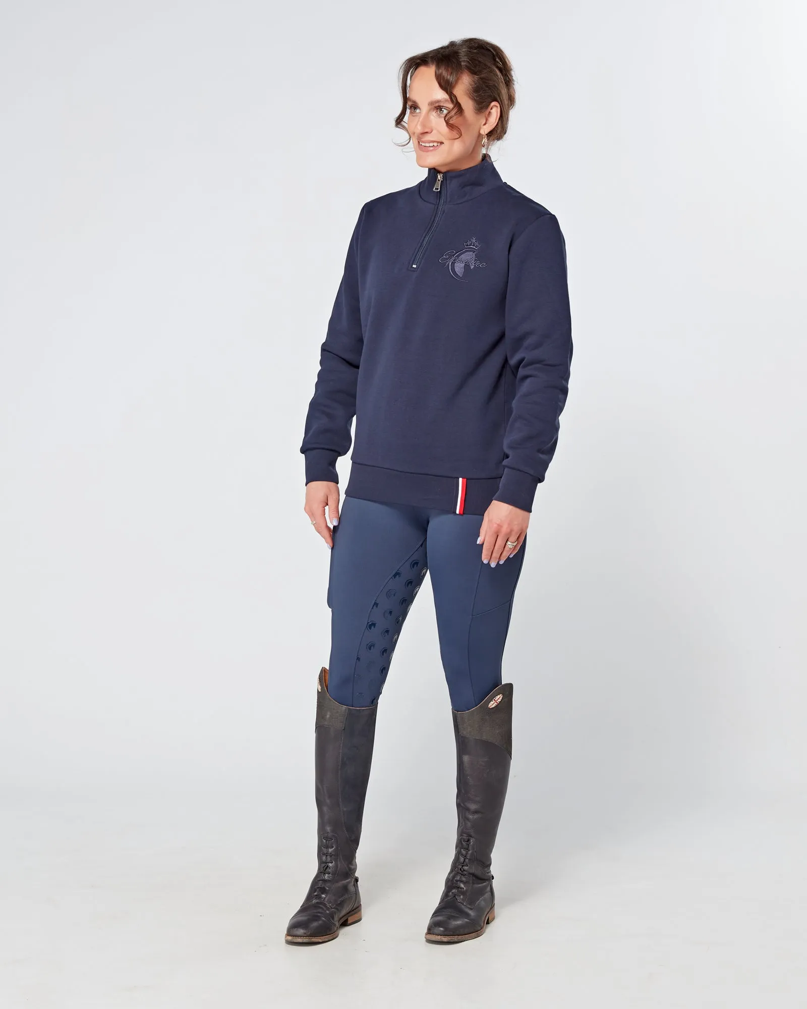 Deluxe 1/4 Zip Sweatshirt - NAVY