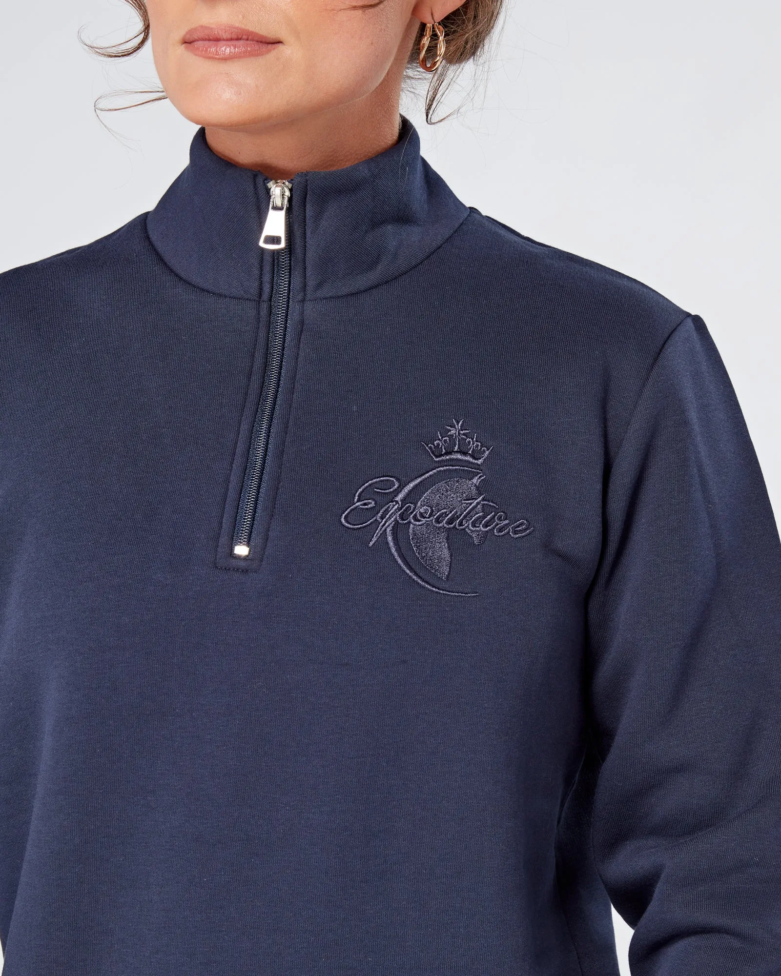 Deluxe 1/4 Zip Sweatshirt - NAVY