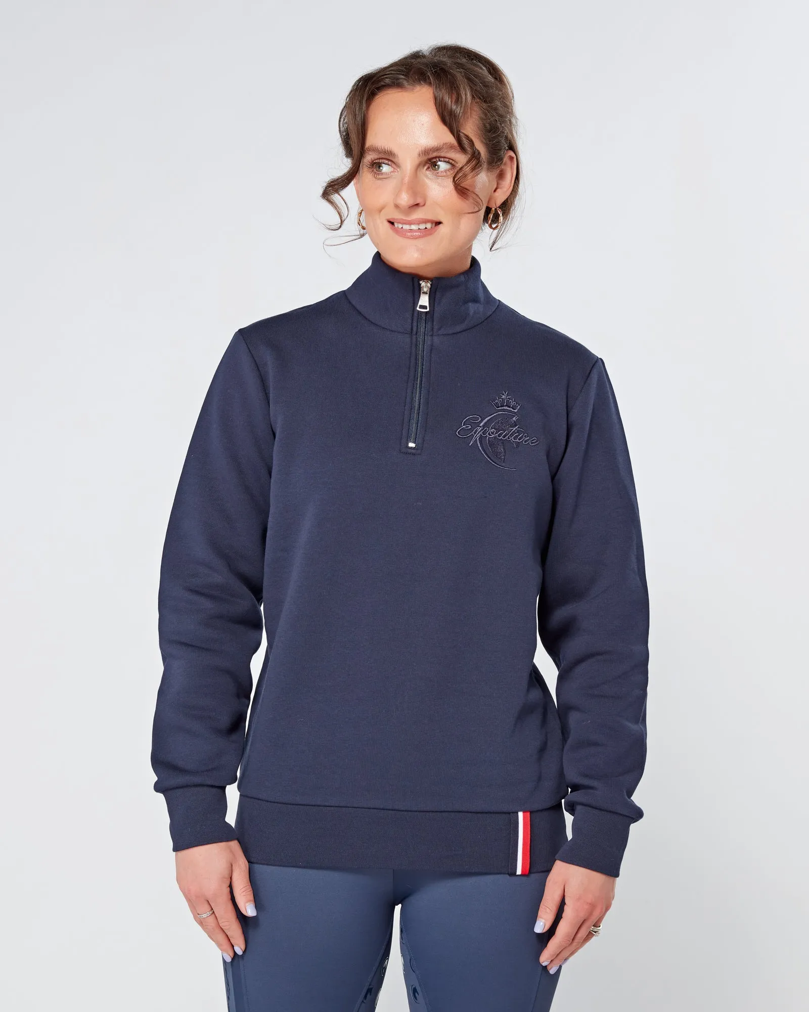 Deluxe 1/4 Zip Sweatshirt - NAVY