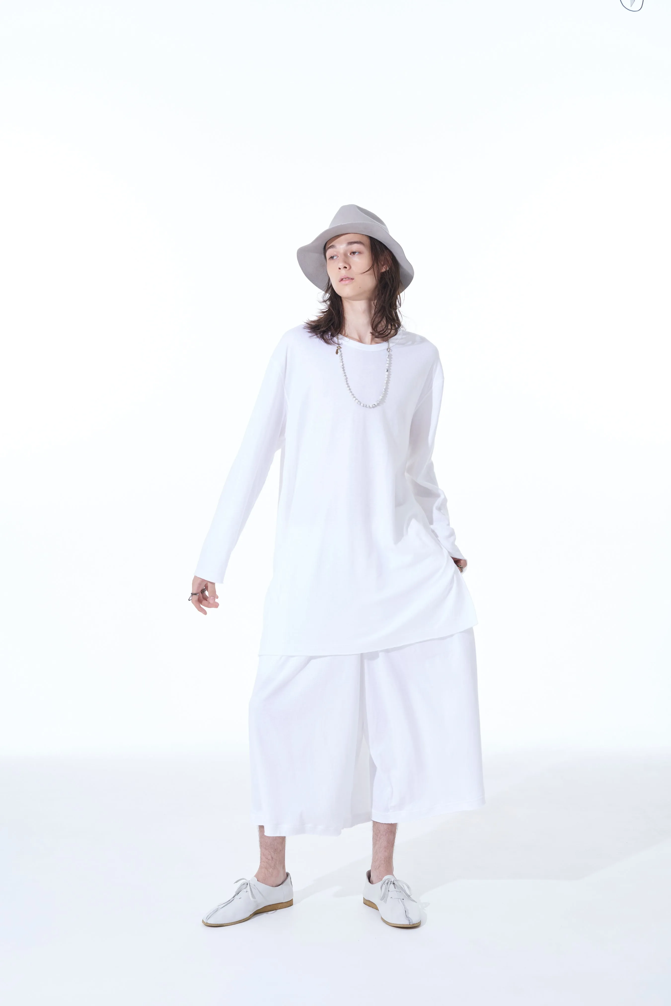 DOUBLE-FACE COTTON JERSEY CULOTTE PANTS